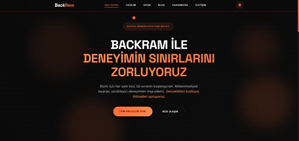 BackRam ana sayfa tanıtım görseli